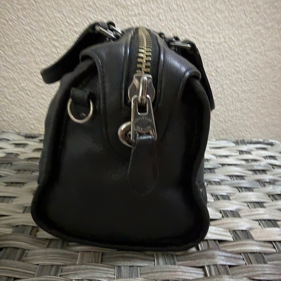 Coach Rhyder Black Leather Small Satchel Crossbody Turnlock Bag w/ Strap 33690 - Picture 13 of 16